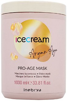 Maska pre žiarivý lesk vlasov Inebrya Ice Cream Argan Age Pro-Age Mask - 1000 ml (771026333) + darček zadarmo