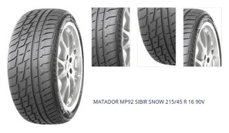 MATADOR 215/45 R 16 90V MP92_SIBIR_SNOW TL XL M+S 3PMSF FR 1