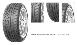 MATADOR 215/55 R 16 93H MP92_SIBIR_SNOW TL M+S 3PMSF 1