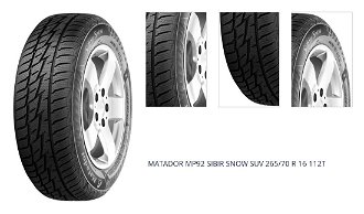 MATADOR 265/70 R 16 112T MP92_SIBIR_SNOW_SUV TL M+S 3PMSF 1