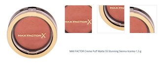 MAX FACTOR Creme Puff Matte 55 Stunning Sienna lícenka 1,5 g 1