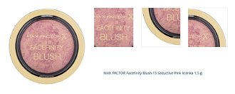 MAX FACTOR Facefinity Blush 15 Seductive Pink lícenka 1,5 g 1