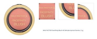 MAX FACTOR Facefinity Blush 40 Delicate Apricot lícenka 1,5 g 1