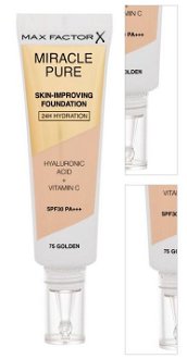 MAX FACTOR Miracle Pure SPF 30 Skin-Improving Foundation 75 Golden make-up 30 ml 3