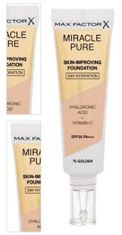 MAX FACTOR Miracle Pure SPF 30 Skin-Improving Foundation 75 Golden make-up 30 ml 4