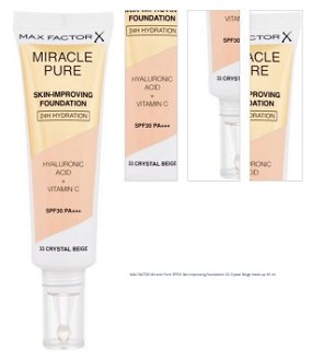 MAX FACTOR Miracle Pure SPF30 Skin-Improving Foundation 33 Crystal Beige make-up 30 ml 1