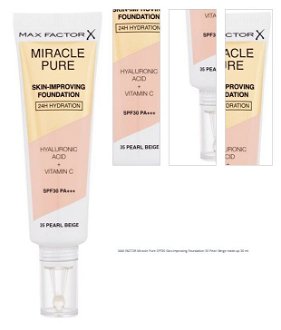 MAX FACTOR Miracle Pure SPF30 Skin-Improving Foundation 35 Pearl Beige make-up 30 ml 1