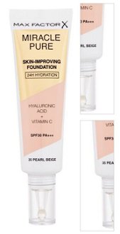 MAX FACTOR Miracle Pure SPF30 Skin-Improving Foundation 35 Pearl Beige make-up 30 ml 3