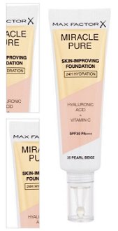 MAX FACTOR Miracle Pure SPF30 Skin-Improving Foundation 35 Pearl Beige make-up 30 ml 4