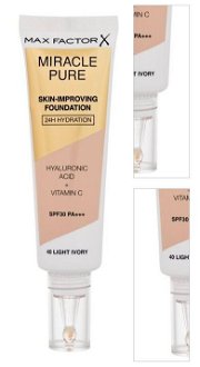 MAX FACTOR Miracle Pure SPF30 Skin-Improving Foundation 40 Light Ivory make-up 30 ml 3