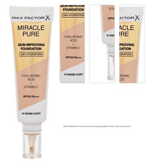 MAX FACTOR Miracle Pure SPF30 Skin-Improving Foundation 44 Warm Ivory make-up 30 ml 1