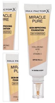 MAX FACTOR Miracle Pure SPF30 Skin-Improving Foundation 44 Warm Ivory make-up 30 ml 4