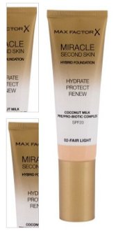 MAX FACTOR Miracle Second Skin SPF20 02 Fair Light make-up 30 ml 4