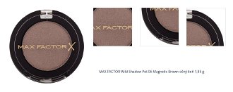 MAX FACTOR Wild Shadow Pot 06 Magnetic Brown očný tieň 1,85 g 1