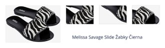 Melissa Savage Slide Žabky Čierna 1