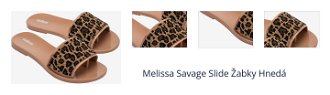 Melissa Savage Slide Žabky Hnedá 1