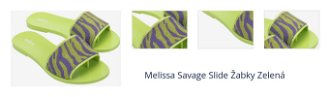 Melissa Savage Slide Žabky Zelená 1