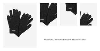 Men's Black Checkered Gloves Jack & Jones Cliff - Men 1