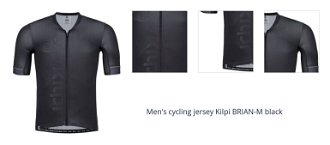 Men's cycling jersey Kilpi BRIAN-M black 1