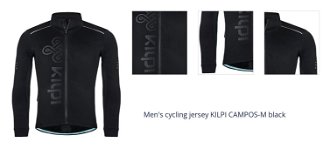 Men's cycling jersey KILPI CAMPOS-M black 1