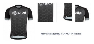 Men's cycling jersey Kilpi MOTTA-M black 1