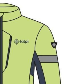 Men's cycling softshell jacket Kilpi VELOVER-M light green 7