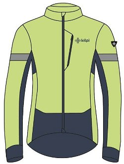 Men's cycling softshell jacket Kilpi VELOVER-M light green