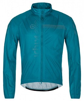 Men's cycling waterproof jacket KILPI RAINAR-M turquoise 2
