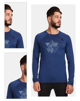 Men's functional T-shirt with long sleeves KILPI MAVORA TOP-M Dark blue 4