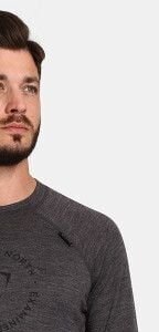 Men's functional T-shirt with long sleeves KILPI MAVORA TOP-M Dark grey 7