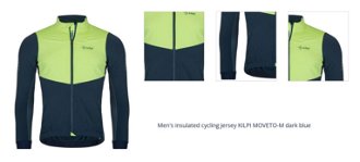 Men's insulated cycling jersey Kilpi MOVETO-M dark blue 1