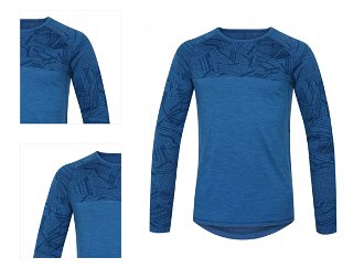 Men's thermal T-shirt HUSKY Merino tm. blue 4