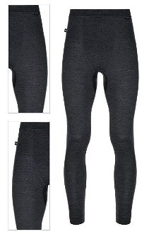 Men's thermal trousers made of wool MAVORA BOTTOM-M black 4