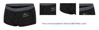 Merino thermal underwear Panties HUSKY Meties L black 1