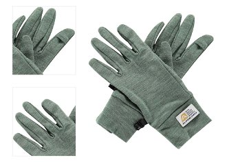 Merino wool gloves ALPINE PRO SILASE loden frost 4