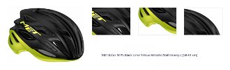 MET Estro MIPS Black Lime Yellow Metallic/Matt Glossy L (58-61 cm) Prilba na bicykel 1