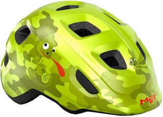 MET Hooray Lime Chameleon/Glossy S (52-55 cm) Detská prilba na bicykel