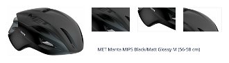 MET Manta MIPS Black/Matt Glossy M (56-58 cm) Prilba na bicykel 1