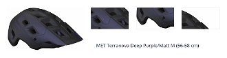 MET Terranova Deep Purple/Matt M (56-58 cm) Prilba na bicykel 1