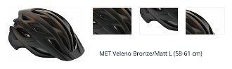 MET Veleno Bronze/Matt L (58-61 cm) Prilba na bicykel 1