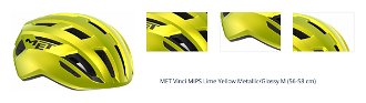 MET Vinci MIPS Lime Yellow Metallic/Glossy M (56-58 cm) Prilba na bicykel 1