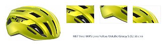MET Vinci MIPS Lime Yellow Metallic/Glossy S (52-56 cm) Prilba na bicykel 1