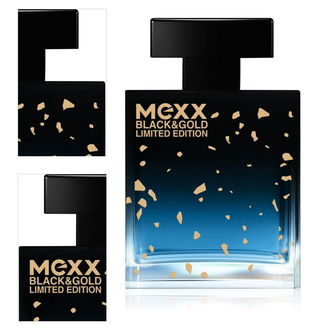 Mexx Black & Gold Limited Edition toaletná voda pre mužov 50 ml 4