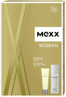 Mexx Woman - deodorant s rozprašovačem 75 ml + sprchový gel 50 ml