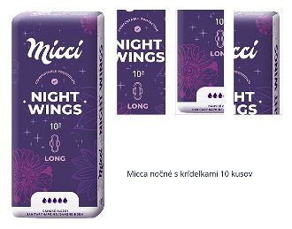 Micca nočné s krídelkami 10 kusov 1