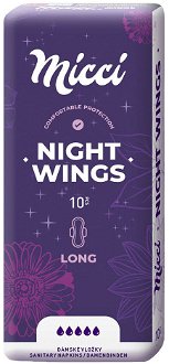 Micca nočné s krídelkami 10 kusov 2