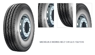 MICHELIN 13 R 22.5 156/151K X_WORKS_HD_Z TL M+S 3PMSF 1