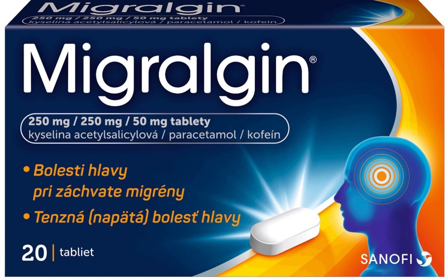 Migralgin ®proti bolesti 20 tabliet