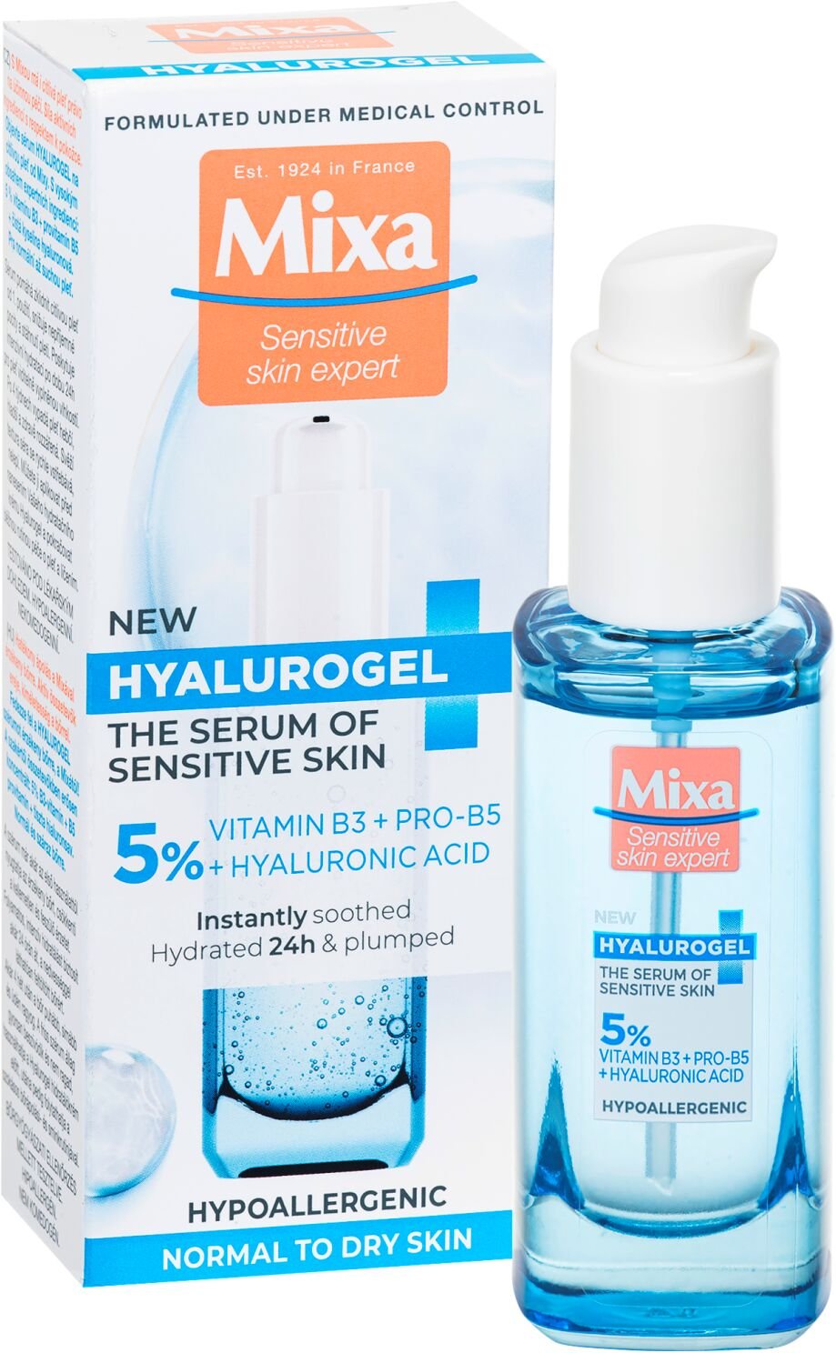 Mixa Hyalurogel pleťové sérum na citlivú pleť 30 ml