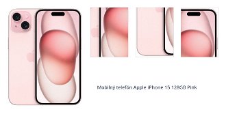 Mobilný telefón Apple iPhone 15 128GB Pink 1